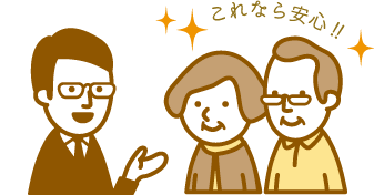 親身になってサポートします